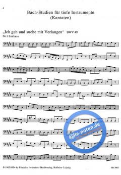 Bach-Studien für tiefe Instrumente Heft 2 