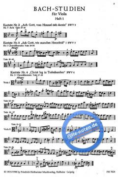 Bach-Studien für Viola Band 1 im Alle Noten Shop kaufen