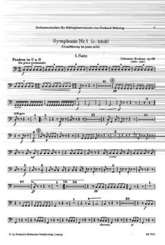 Orchesterstudien für Schlaginstrumente von Johannes Brahms 