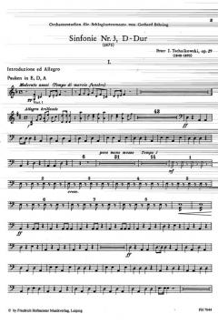 Orchesterstudien für Schlaginstrumente: Tschaikowsky Heft 1 (Pjotr Iljitsch Tschaikowski) 