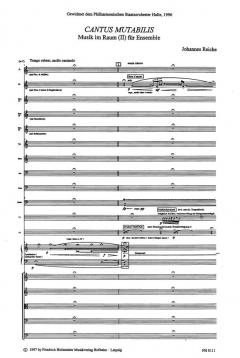 Cantus mutabilis (Johannes Reiche) 