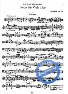 Sonate für Viola allein von Fritz Geißler im Alle Noten Shop kaufen