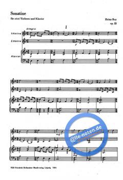 Sonatine op. 2 von Heinz Roy 