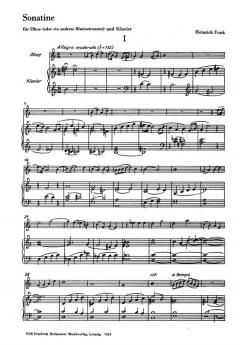 Sonatine, op. 116 von Heinrich Funk 