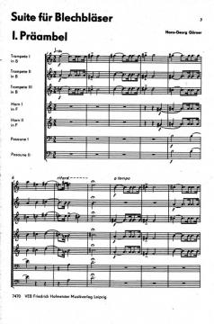 Suite für Blechbläser, op. 48 (Hans-Georg Görner) 