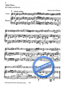8 Duos von Johannes Paul Thilmann 