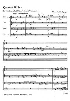 Quartett D-Dur (Johann Matthias Sperger) 