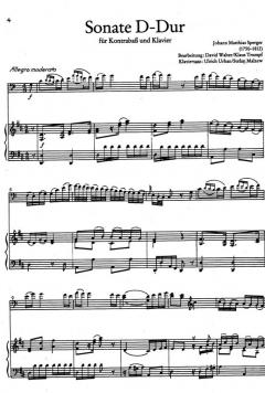 Sonate D-Dur (T40) von Johann Matthias Sperger 