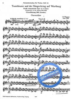 Orchesterstudien für Violine Heft 14 von Richard Wagner im Alle Noten Shop kaufen