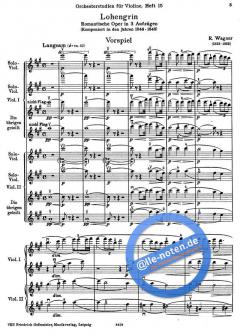 Orchesterstudien für Violine Heft 15 von Richard Wagner im Alle Noten Shop kaufen