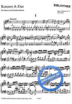 Konzert A-Dur op. 36 von Mauro Giuliani 