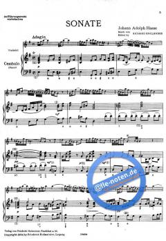 Sonate e-Moll von Johann Adolf Hasse 