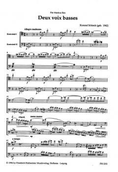Deux voix basses von Konrad Schieck 