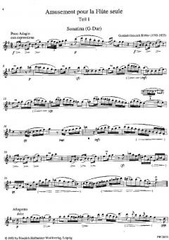 Amusement pour la Flute seule, op. 68 von Gottlieb Heinrich Köhler 