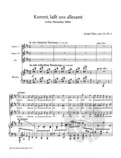 Hymnen an den Frohsinn op. 73 Nr. 2 von Joseph Haas 