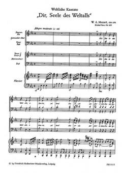 Dir, Seele des Weltalls (Kantate KV 429) (W.A. Mozart) 