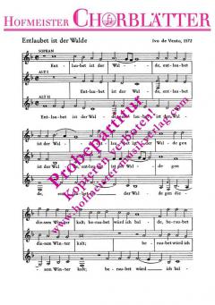 Entlaubet ist der Walde (Ivo de Vento) 