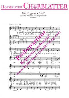 Vogelhochzeit (Die Vögel wollten Hochzeit halten) 