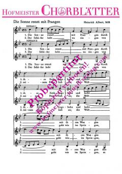 Die Sonne rennt mit Prangen (Heinrich Albert) 