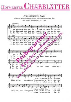 Ach Blümlein blau 