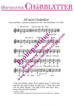 All mein Gedanken (um 1450) 