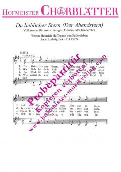 Der Abendstern (Du lieblicher Stern) (Gerd Ochs) 
