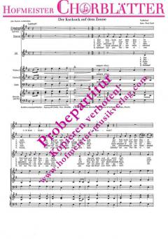 Der Kuckuck auf dem Baume sass 