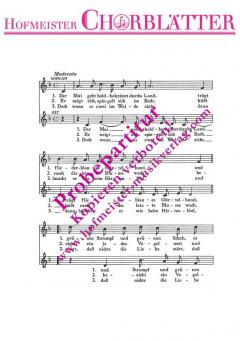 Der Mai geht holdgekränzt durchs Land (Siegfried Bimberg) 