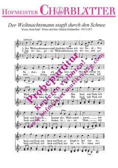 Der Weihnachtsmann stapft durch den Schnee (Helmut Riethmüller) 