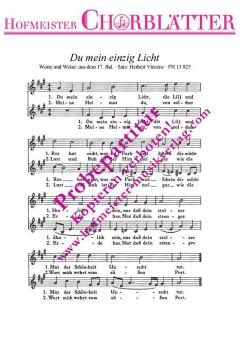 Du mein einzig Licht (um 1640) 