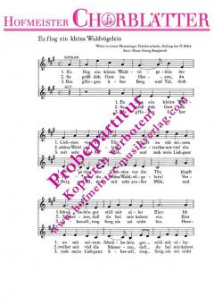 Es flog ein kleins Waldvögelein (Hans-Georg Burghardt) 