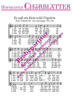 Es saß ein klein Wildvögelein 