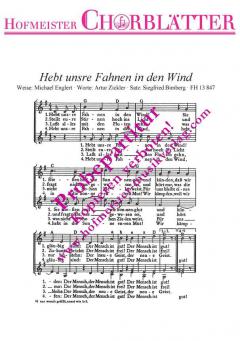 Hebt unsre Fahnen in den Wind (Michael Englert) 