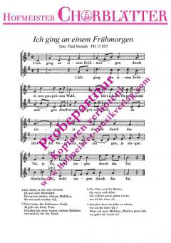 Ich ging an einem Frühmorgen 