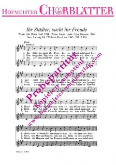 Ihr Städter, sucht ihr Freude (Friedrich Ludwig Aemilius Kunzen) 