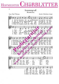 Sommergruss (Lieber Sommer, sei gegrüsst) (Christian Lange) 