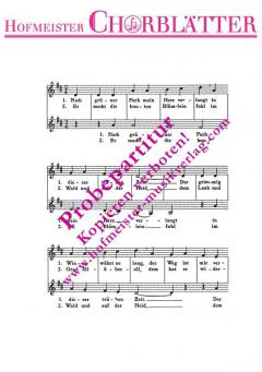 Nach grüner Farb mein Herz verlangt 