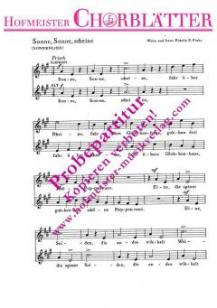 Sonne, Sonne scheine (Fidelio Fritz Finke) 