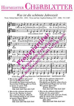 Was ist die schönste Jahreszeit (Siegfried Bimberg) 