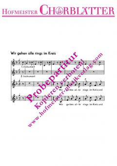 Wir gehen alle rings im Kreis 