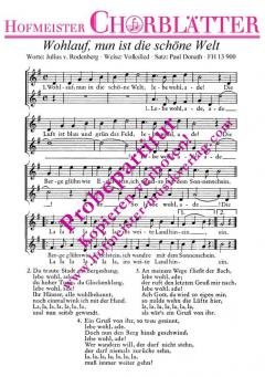 Wohlauf, nun in die schöne Welt (Julius v. Rodenberg) 