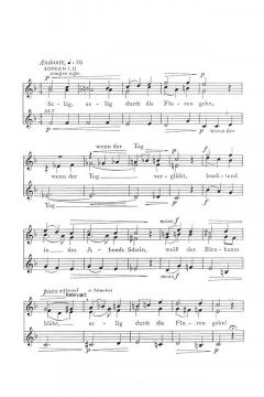 Selig durch die Fluren gehn (Max Reger) 