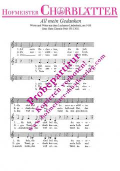 All mein Gedanken (um 1450) 