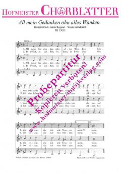All mein Gedanken ohn alles Wanken (Jakob Regnart) 