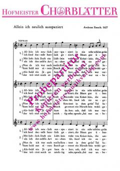 Allein ich neulich ausspaziert (1627) (Andreas Rauch) 