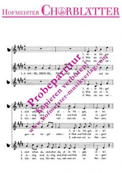 Amsel, Drossel, Fink und Star (Hoffmann von Fallersleben) 