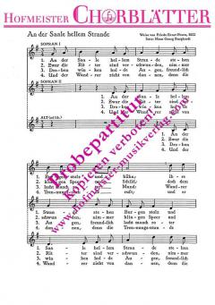 An der Saale hellem Strande (Friedrich Ernst Fesca) 