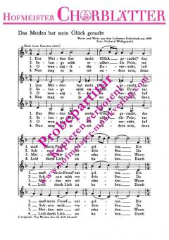 Das Meiden hat mein Glück geraubt (um 1450) 