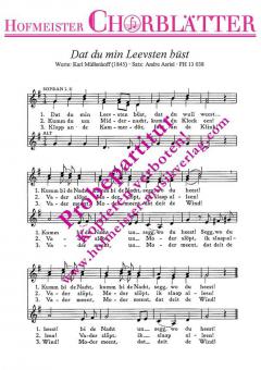 Dat du min Leevsten büst 