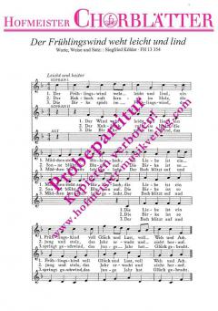 Der Frühlingswind weht leicht und lind (Siegfried Köhler) 
